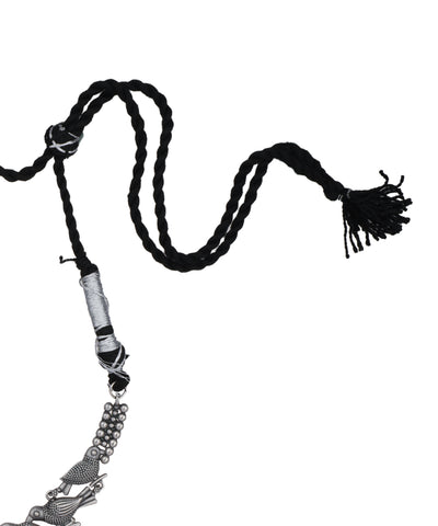 Bird Motif Oxidised Statement Necklace Set | Stylika