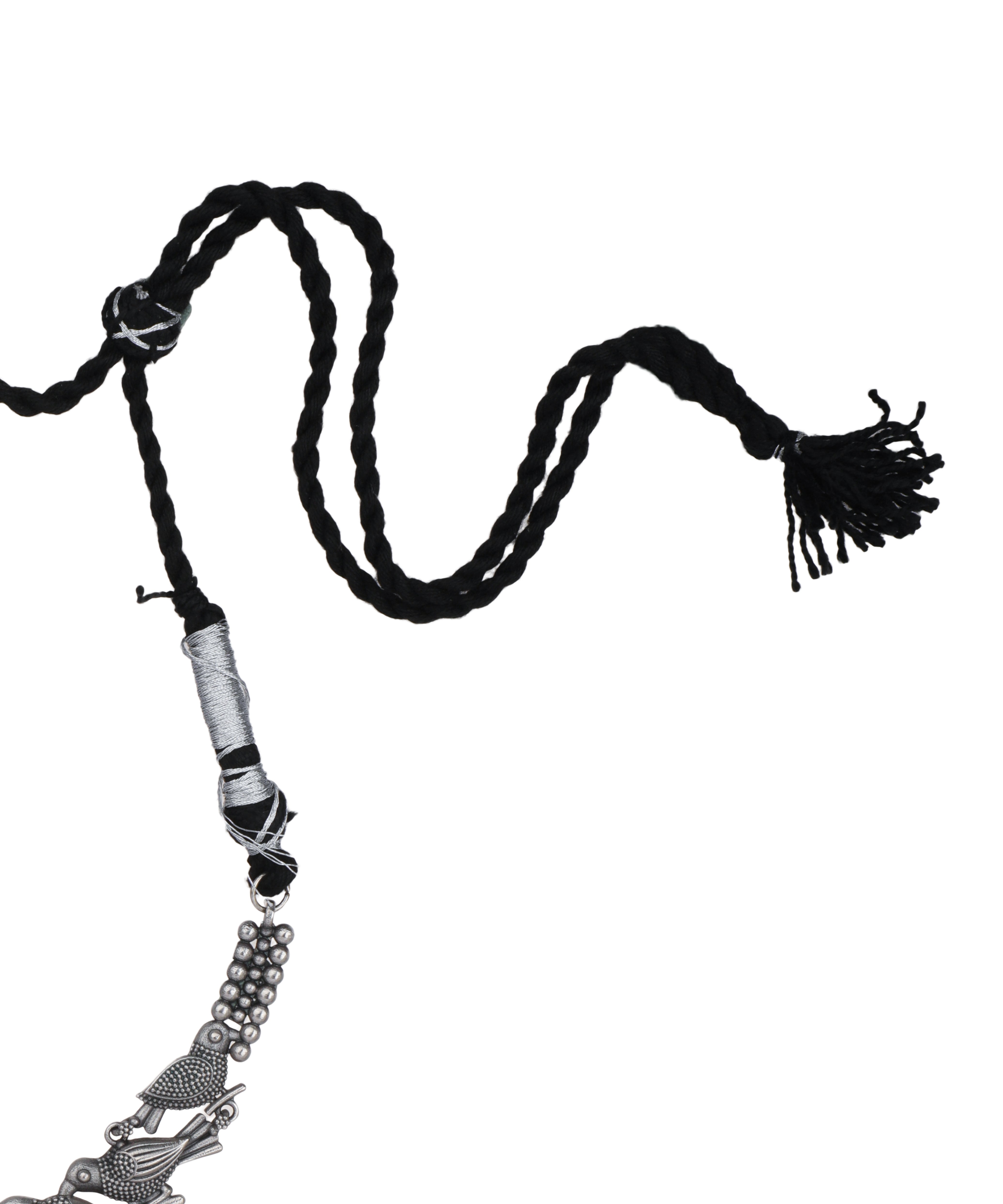 Bird Motif Oxidised Statement Necklace Set | Stylika