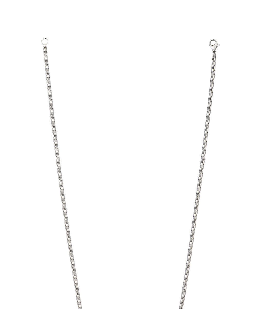 Offset Stripe Tag Pendant Necklace | Stylika