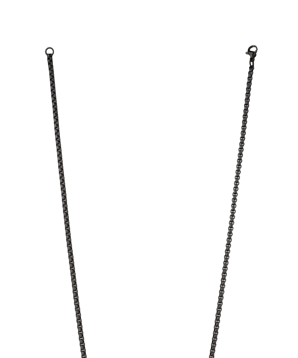 Offset Stripe Tag Pendant Necklace | Stylika