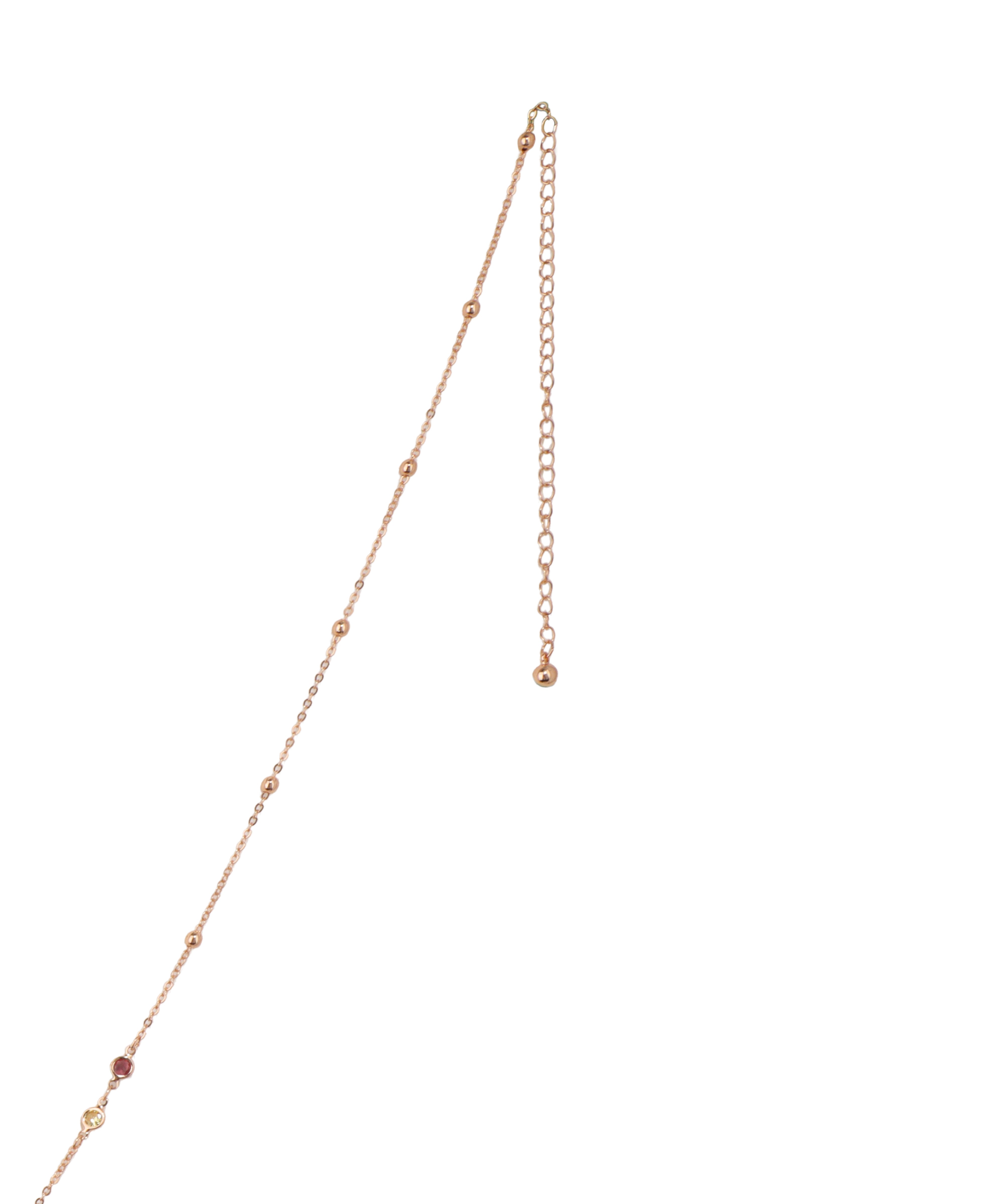 Delicate Beaded Waist Chain with Colorful Stones | Stylika