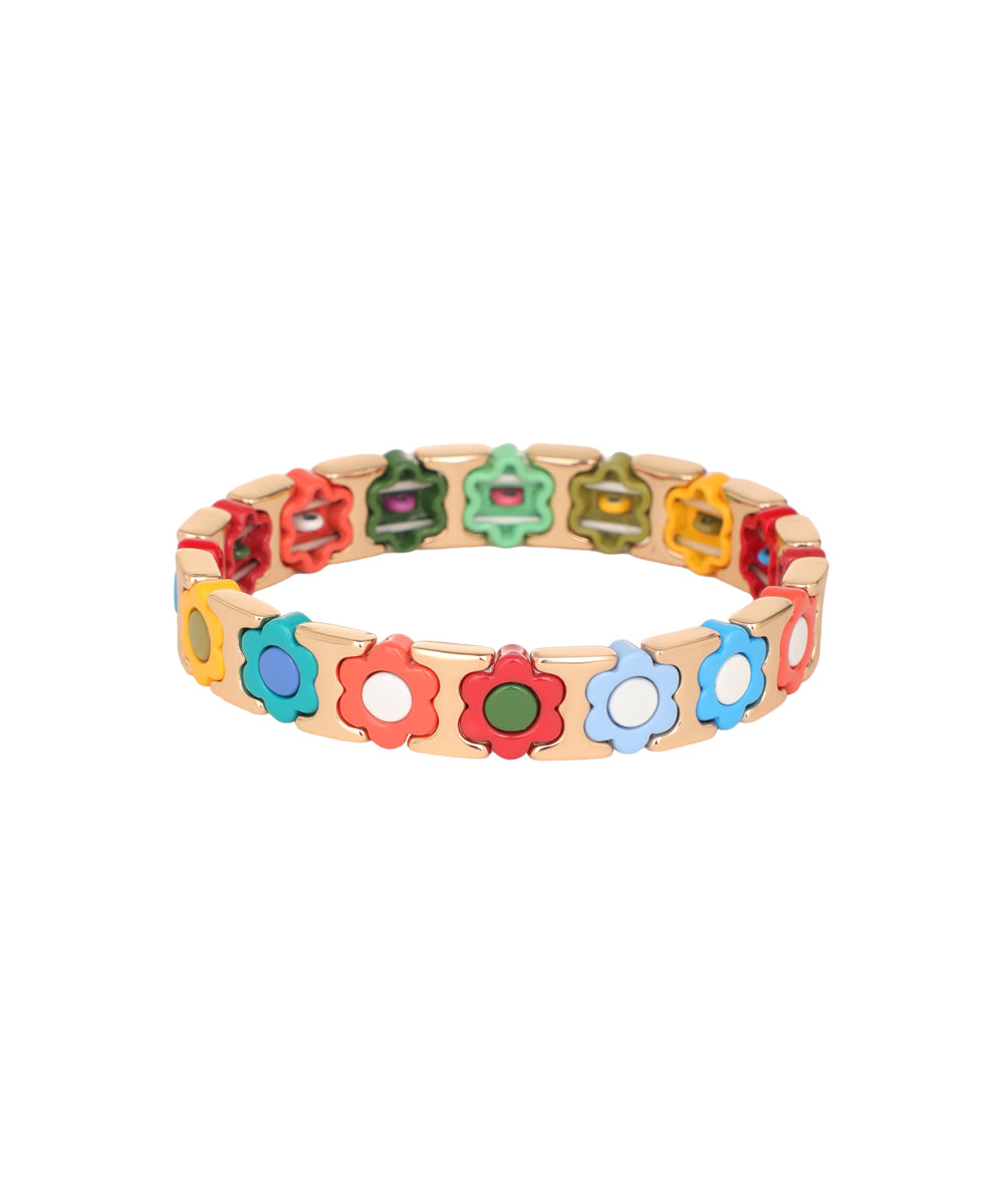 Pressed Petals in Blocks: Sunday Picnic Bracelet | Stylika