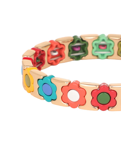 Pressed Petals in Blocks: Sunday Picnic Bracelet | Stylika