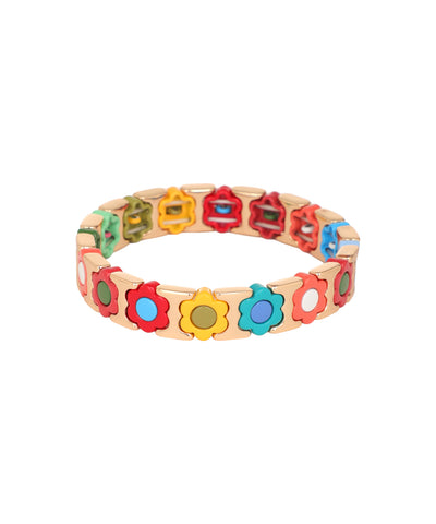 Pressed Petals in Blocks: Sunday Picnic Bracelet | Stylika