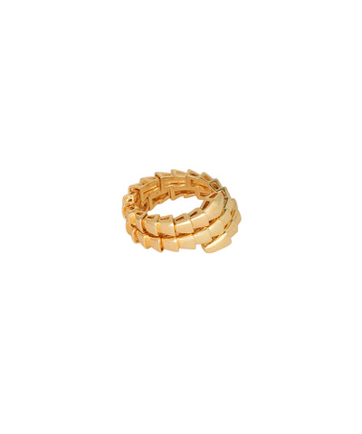 Snake with Golden Armour Ring | Stylika