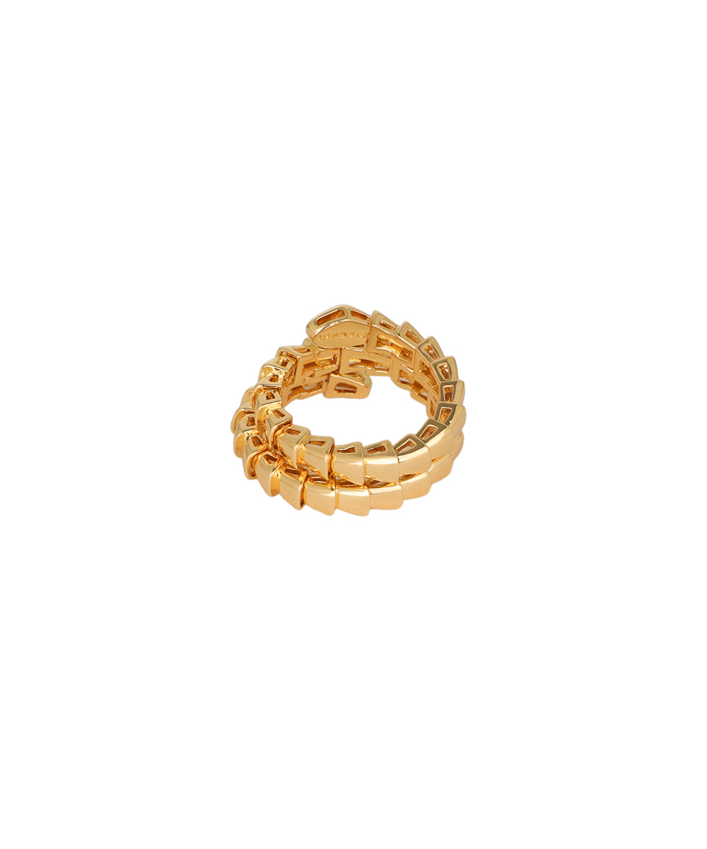 Snake with Golden Armour Ring | Stylika