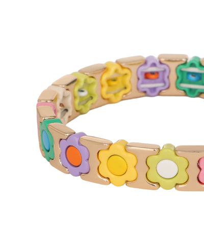 Pressed Petals In Block: Rainy Day Café Bracelet | Stylika