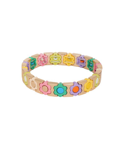 Pressed Petals In Block: Rainy Day Café Bracelet | Stylika