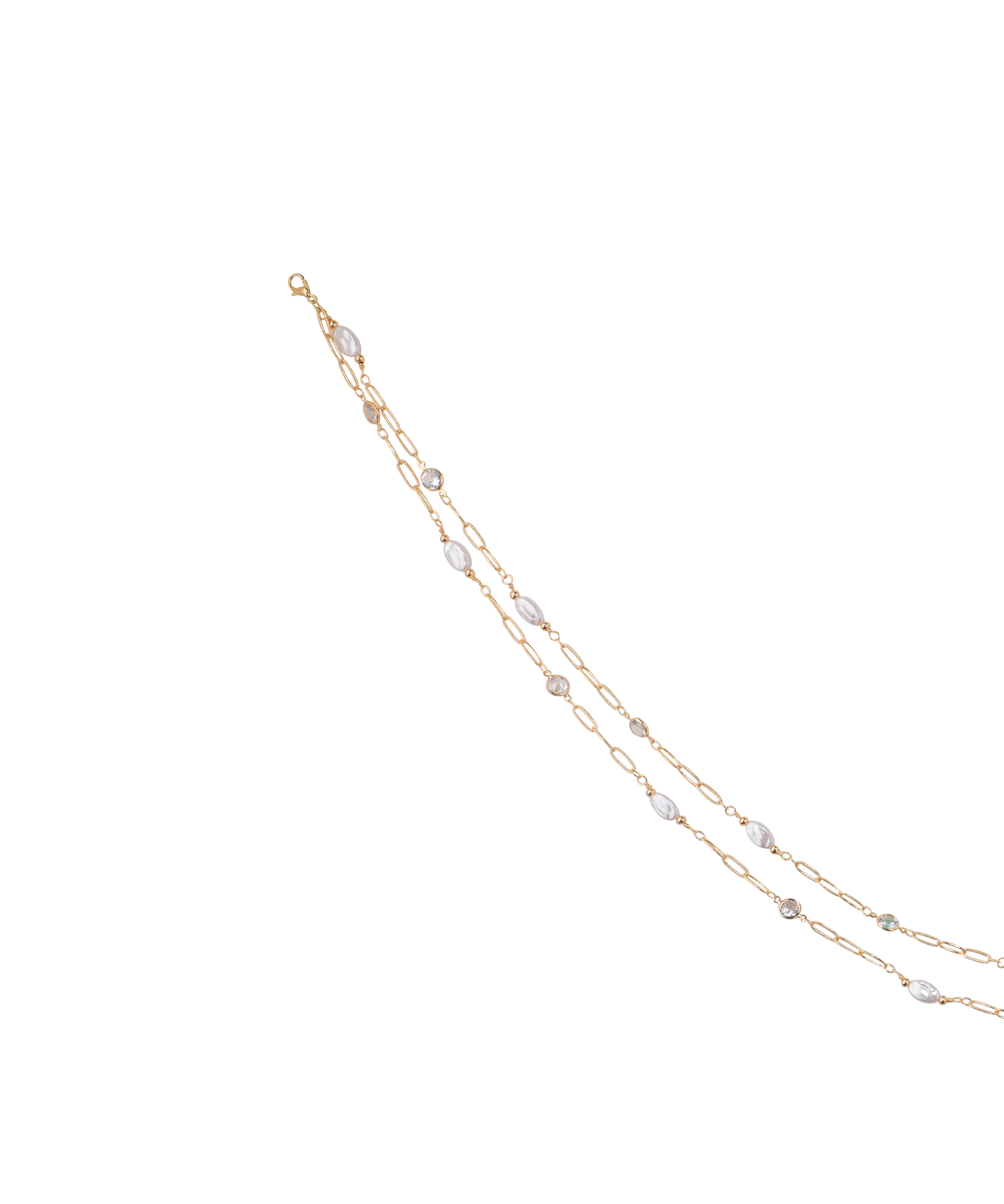 Elegant Dual-Layer Beaded Waist Chain with Adjuster | Stylika