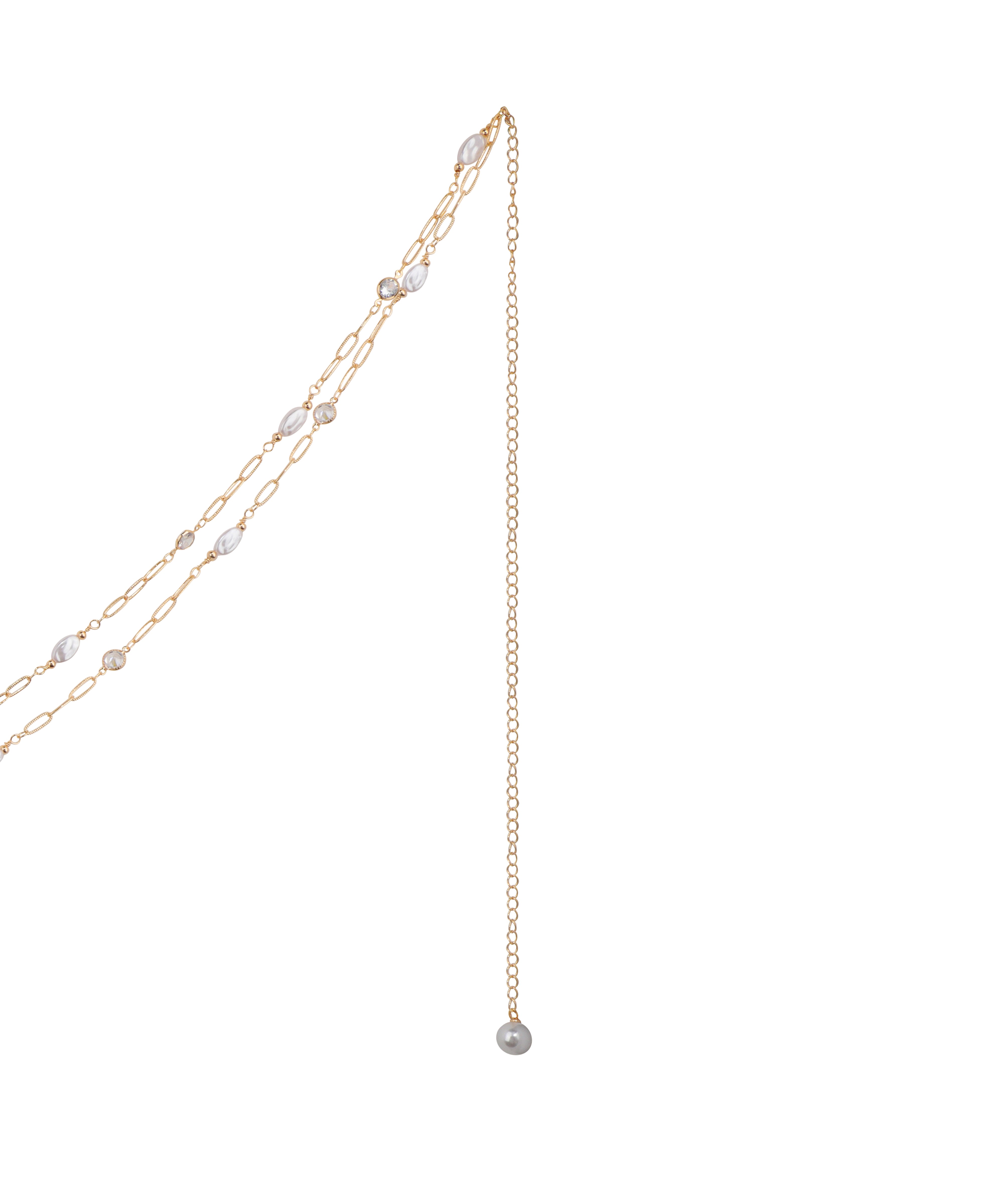 Elegant Dual-Layer Beaded Waist Chain with Adjuster | Stylika