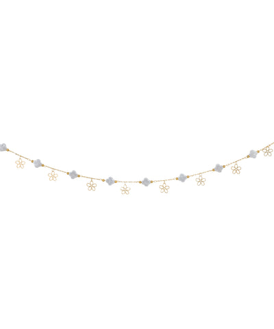 Dainty Floral Charm Waist Chain | Stylika