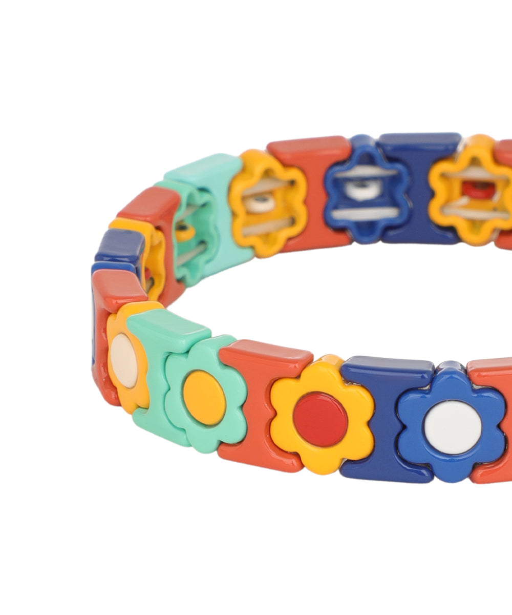 Pressed Petals In Block: Boardwalk Carnival Bracelet | Stylika