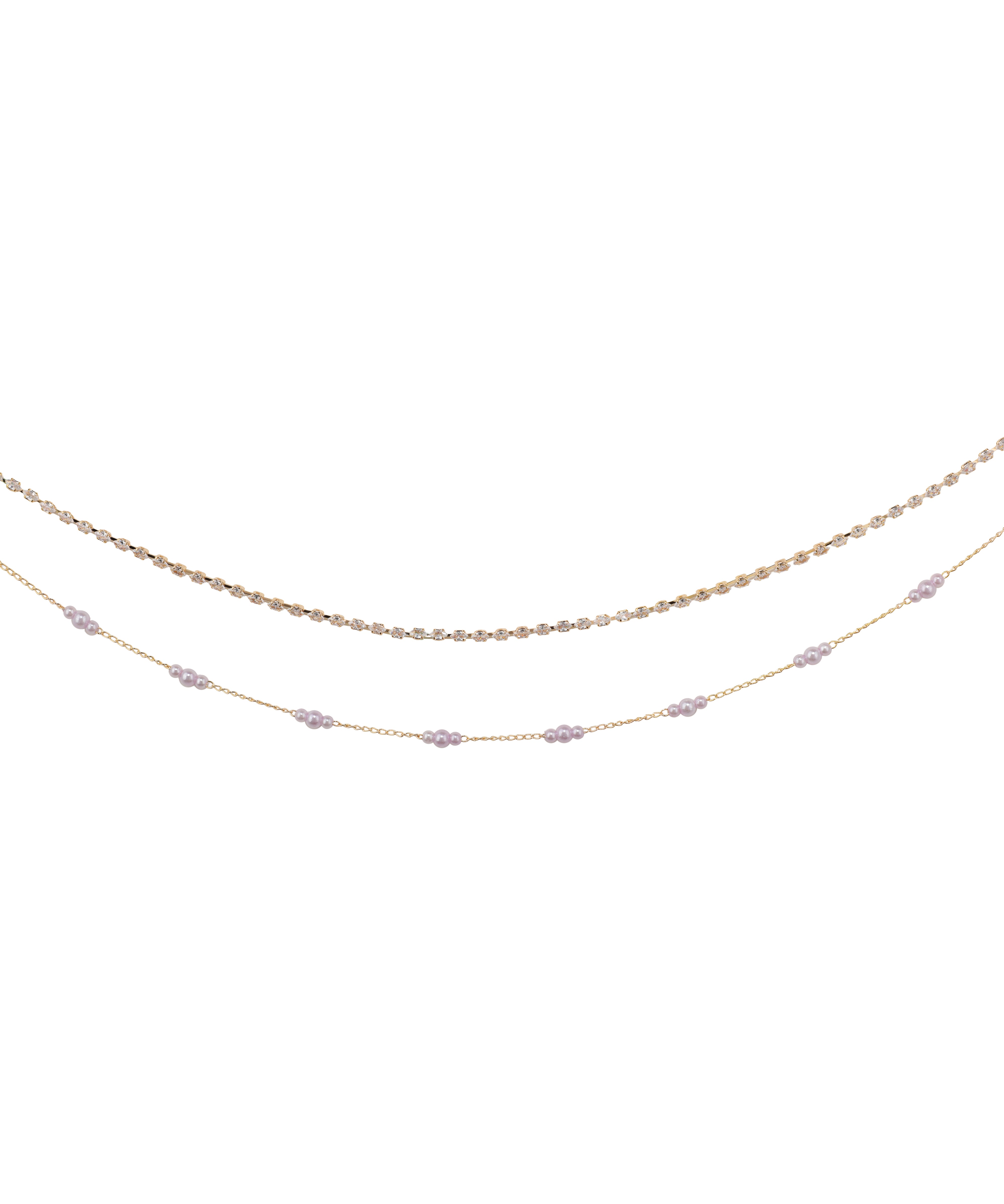 Sparkle Accent Double Layered Waist Chain | Stylika