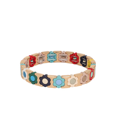 Pressed Petals In Block: Rainy Day Café Bracelet | Stylika