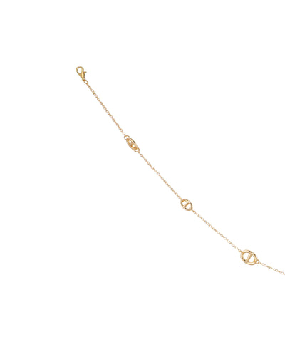 Interlinked Detail Waist Chain with Faux Pearl Drop | Stylika