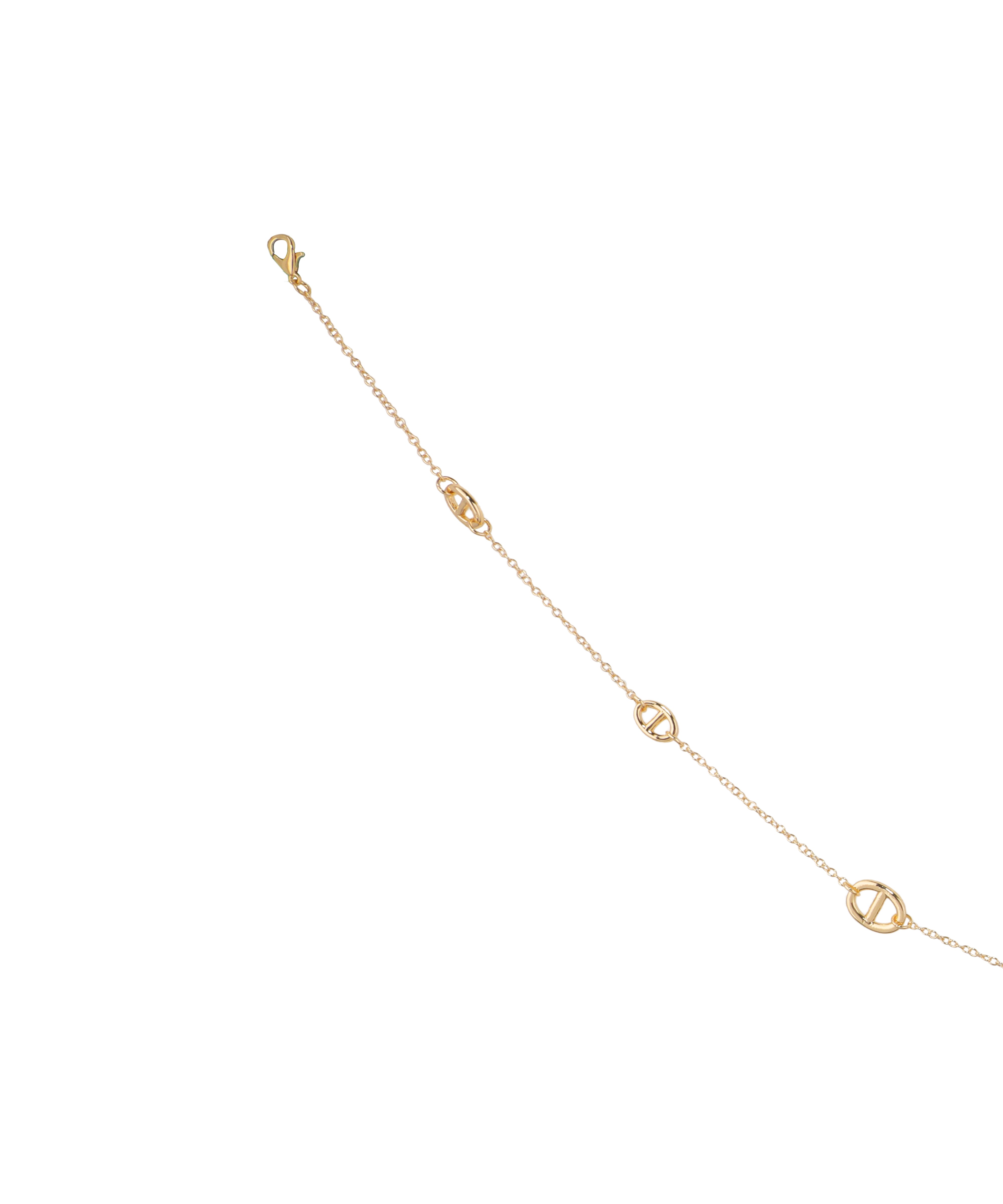 Interlinked Detail Waist Chain with Faux Pearl Drop | Stylika