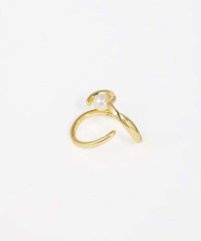 Pearl Loop Statement Ring | Stylika