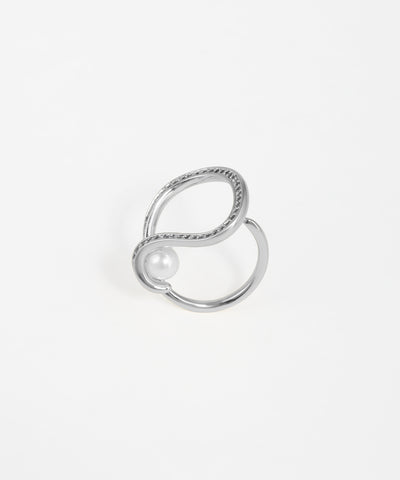 Pearl Loop Statement Ring | Stylika
