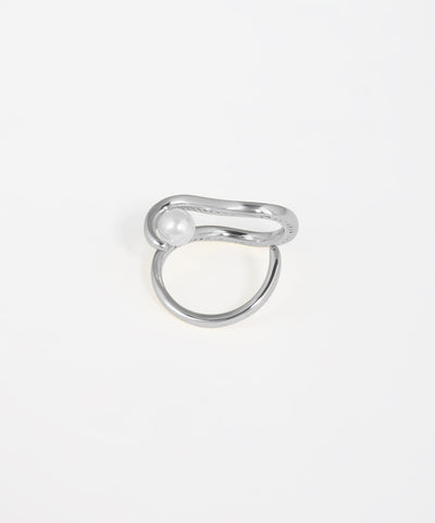 Pearl Loop Statement Ring | Stylika