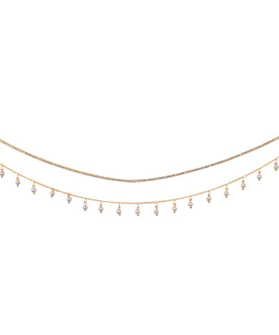 Sparkle Embellished Dual-Layer Waist Chain | Stylika