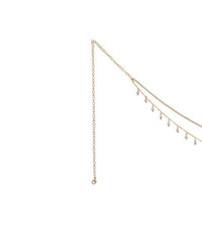 Sparkle Embellished Dual-Layer Waist Chain | Stylika