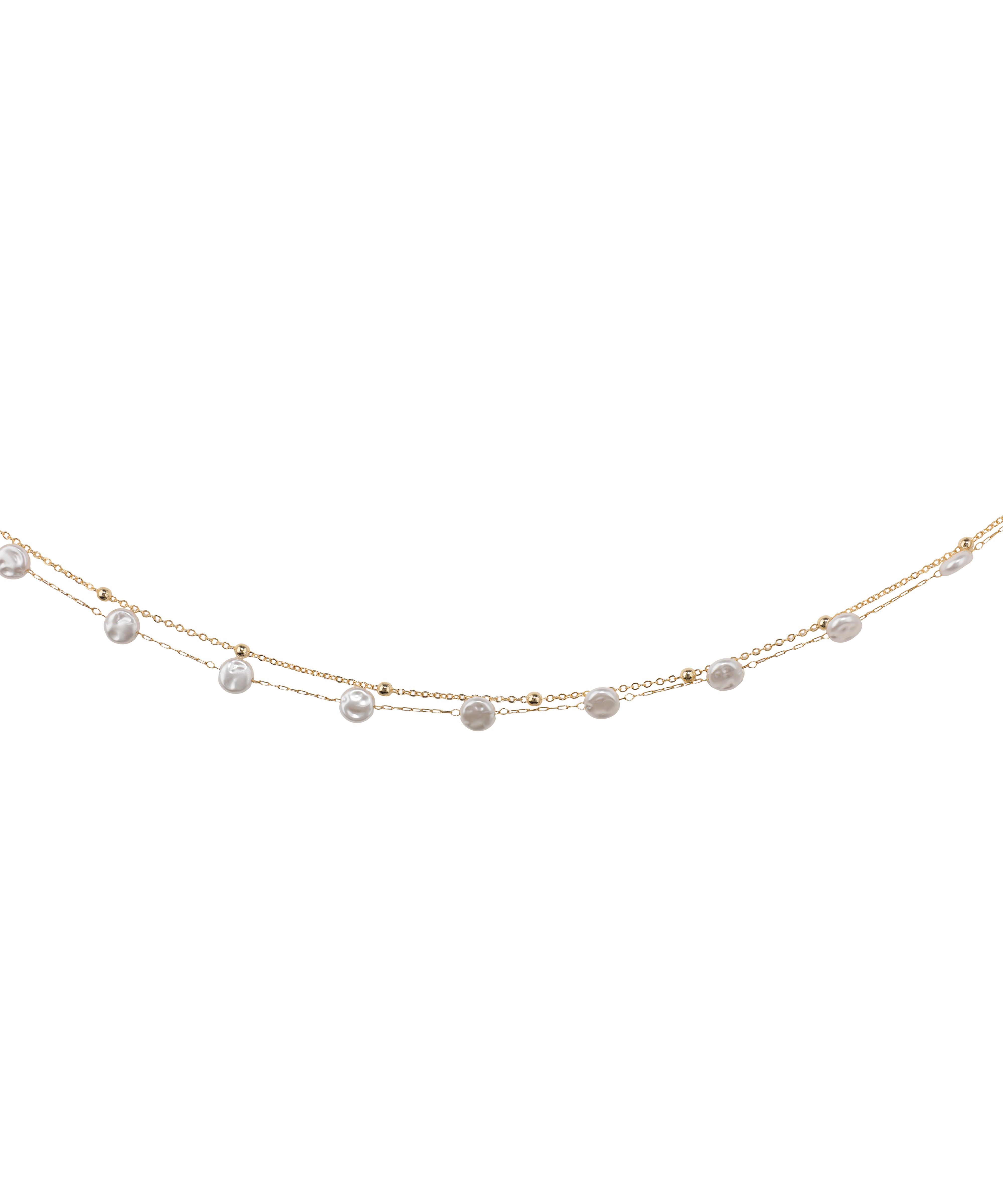 Double Layer Dainty Stone Waist Chain | Stylika