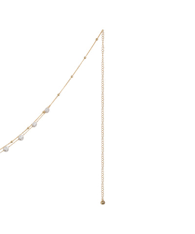 Double Layer Dainty Stone Waist Chain | Stylika