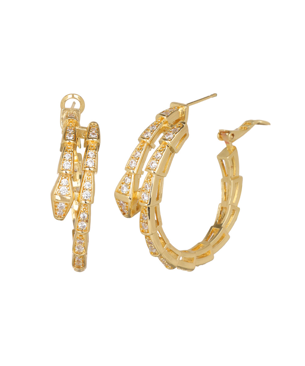 Serpent Loop Earrings | Stylika