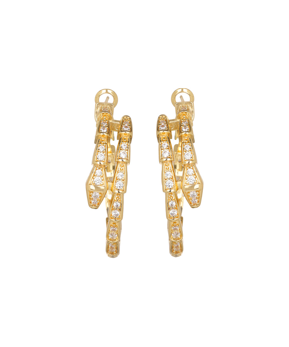 Serpent Loop Earrings | Stylika