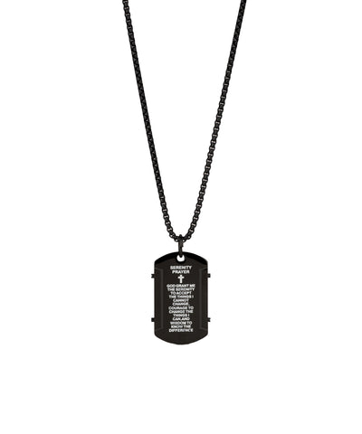Serenity Prayer Tag Necklace | Stylika