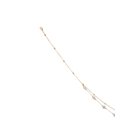 Delicate Dual Chain Geometric Accent Waist Chain | Stylika