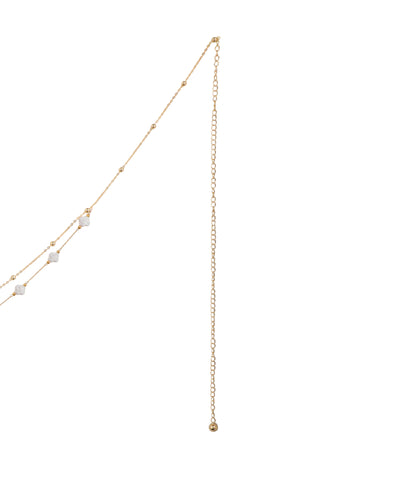 Delicate Dual Chain Geometric Accent Waist Chain | Stylika