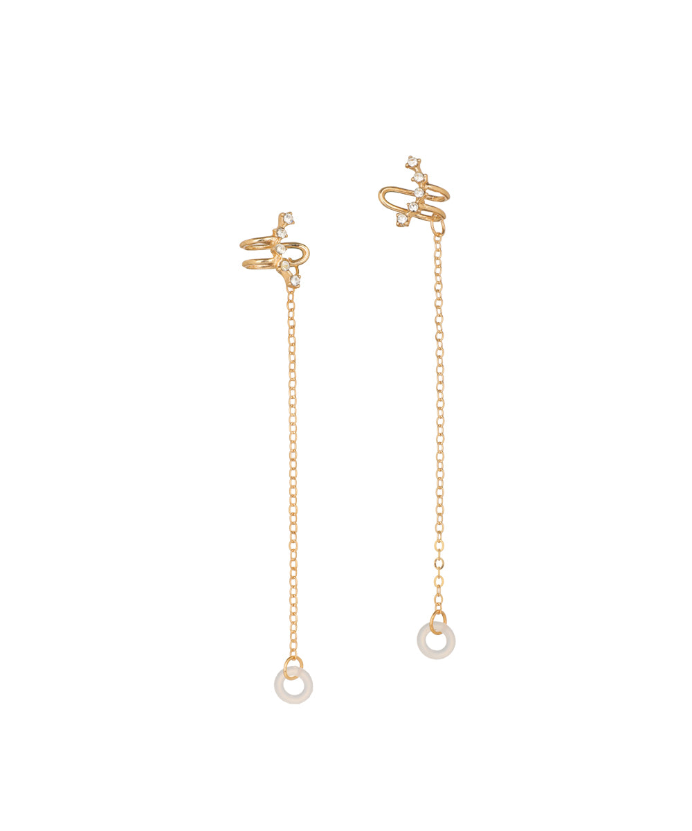 Rhinestone Ear Cuff Chain for AirPods | Stylika