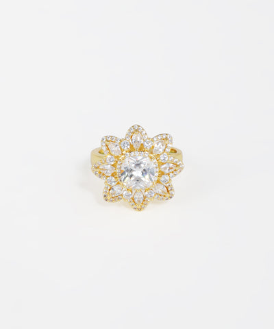Floral Cluster Statement Ring | Stylika