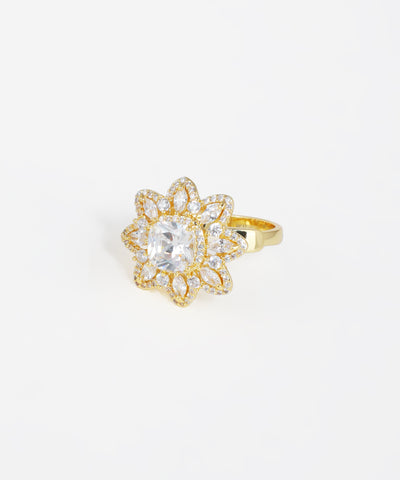 Floral Cluster Statement Ring | Stylika
