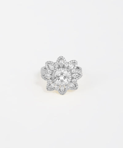 Floral Cluster Statement Ring | Stylika