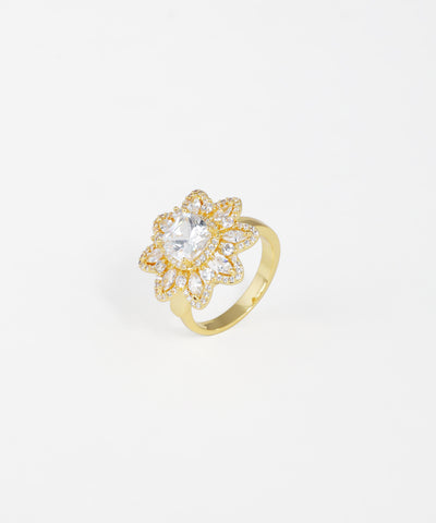 Floral Cluster Statement Ring | Stylika