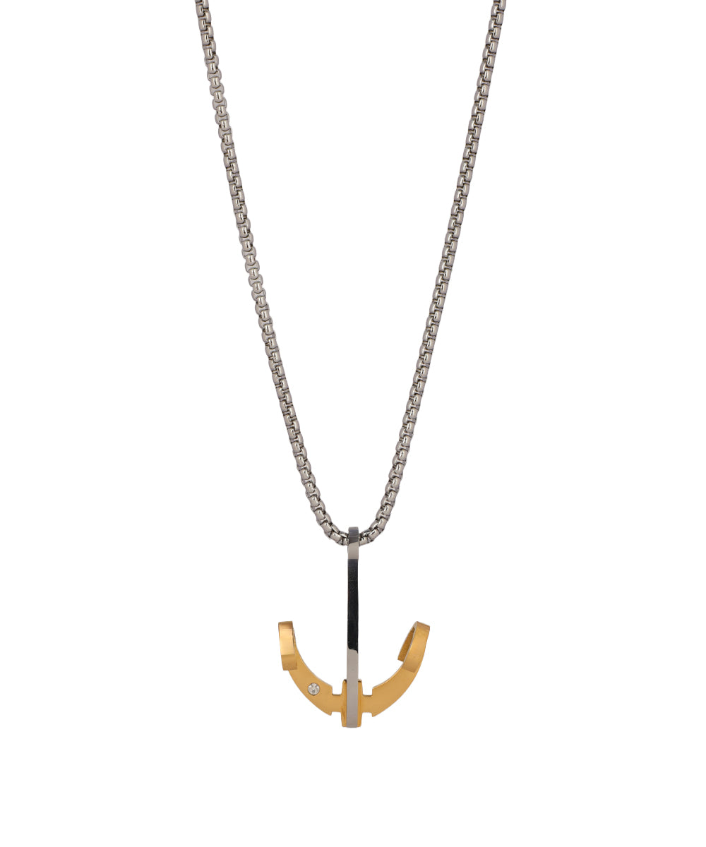 Split Anchor Pendant Necklace | Stylika