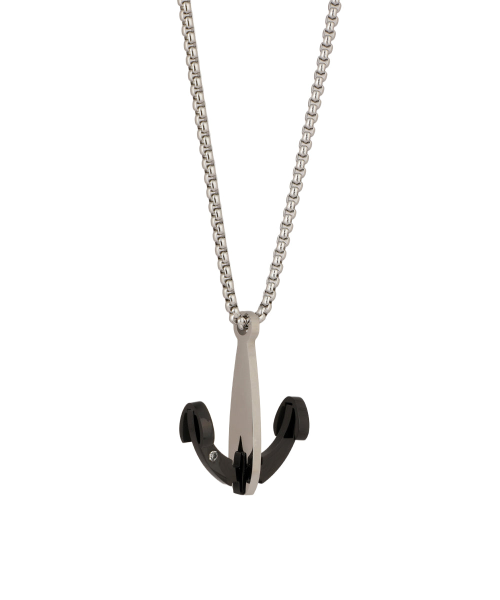 Split Anchor Pendant Necklace | Stylika