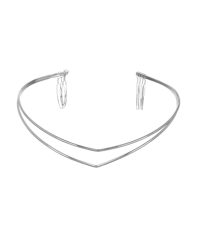 Minimal Double Wire Hair Tiara | Stylika
