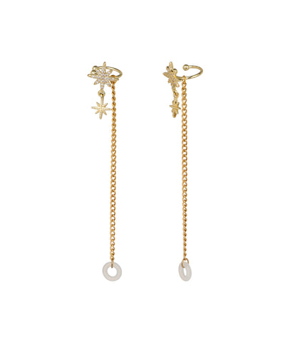 Starburst Charm Ear Cuff Chain for AirPods | Stylika