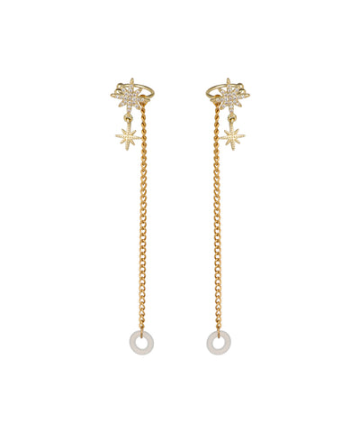 Starburst Charm Ear Cuff Chain for AirPods | Stylika