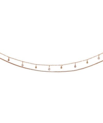Layered Dainty Waist Chain with Sparkle Drops | Stylika
