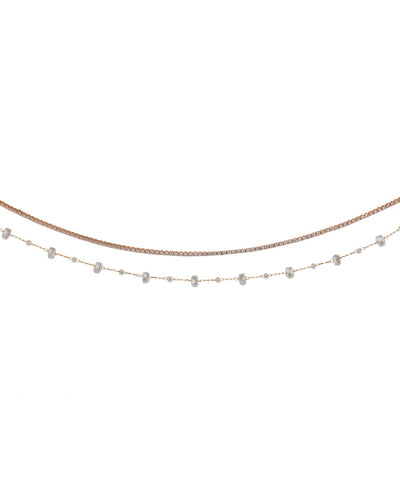 Layered Chain Waist Belt with Subtle Beadwork | Stylika