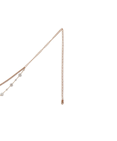 Layered Chain Waist Belt with Subtle Beadwork | Stylika