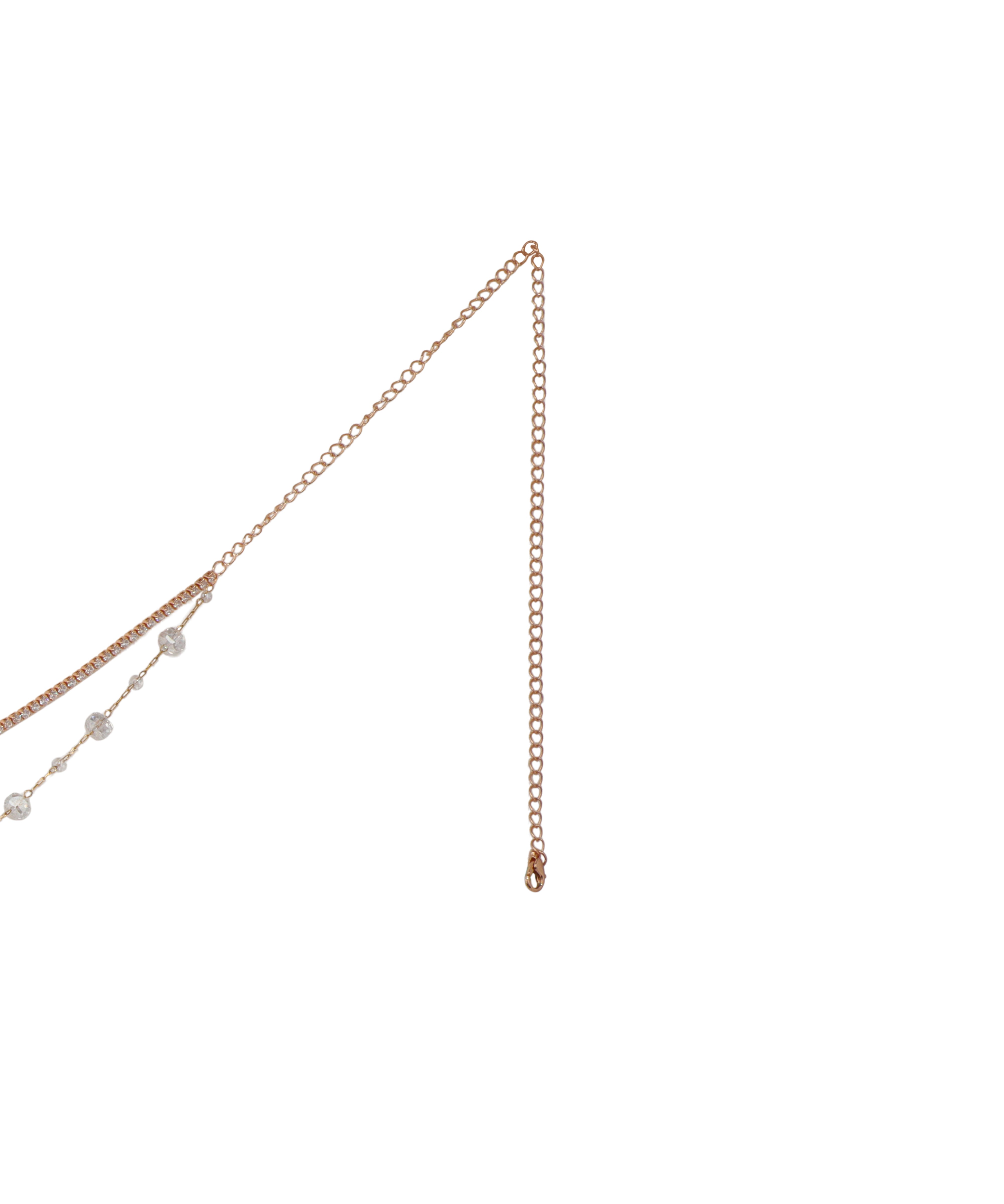 Layered Chain Waist Belt with Subtle Beadwork | Stylika