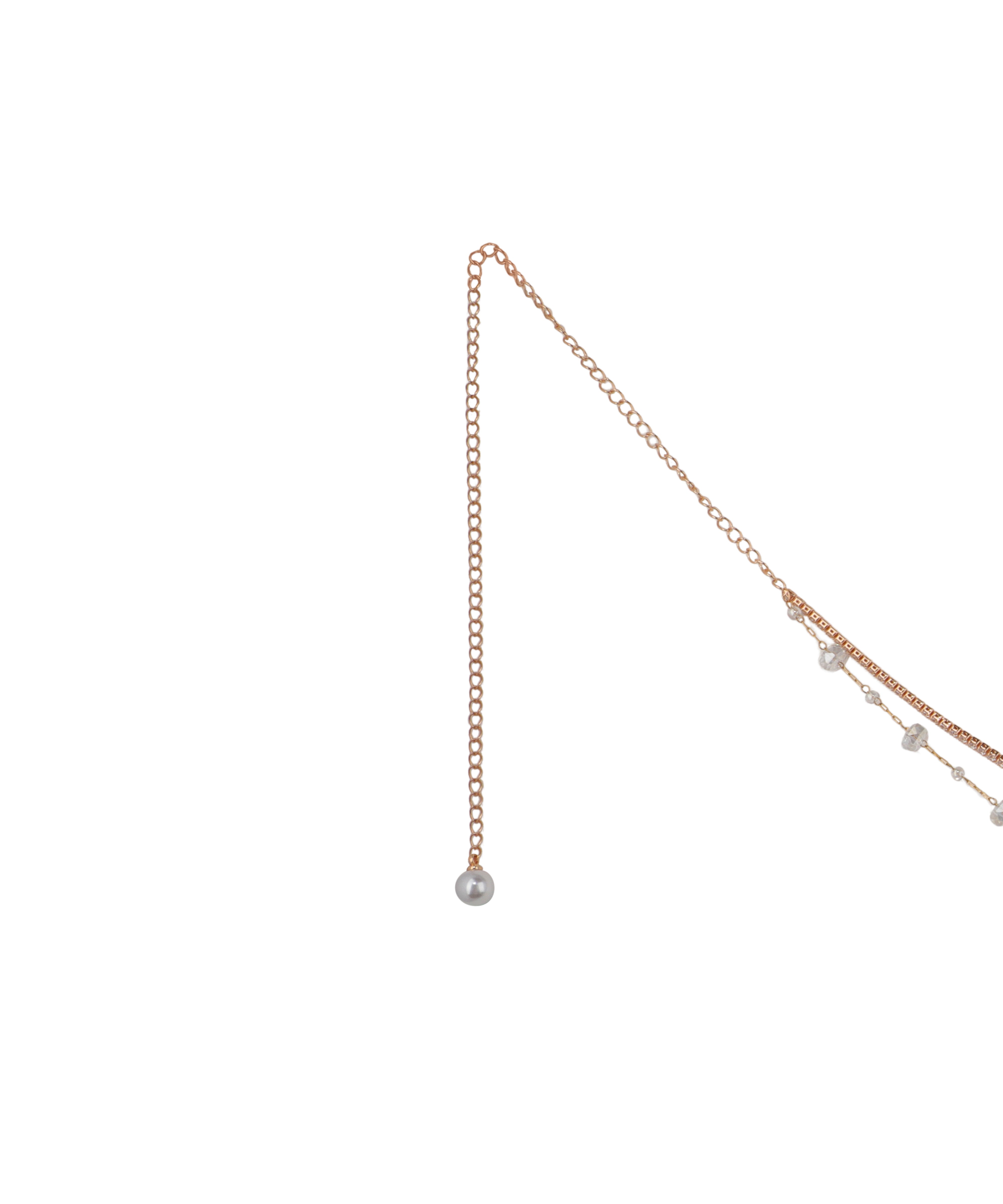 Layered Chain Waist Belt with Subtle Beadwork | Stylika