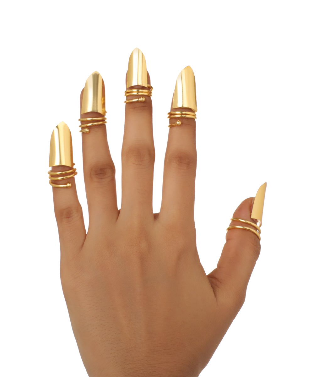 Modern Full Coverage Nail Crowns (Set of 5) | STYLIKA