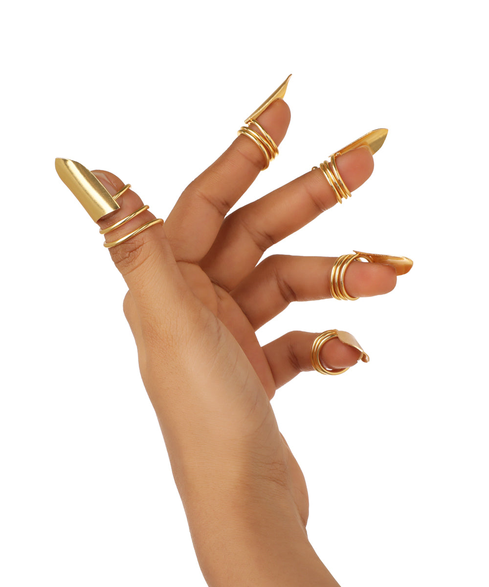 Modern Full Coverage Nail Crowns (Set of 5) | STYLIKA