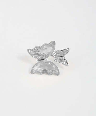Double Butterfly Open Design Ring | Stylika
